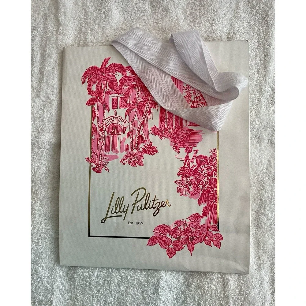 Huge Lot‎ 8 Lilly Pulitzer Rare SHOPPING Reusable GIFT BAG PINK Medium Large Box